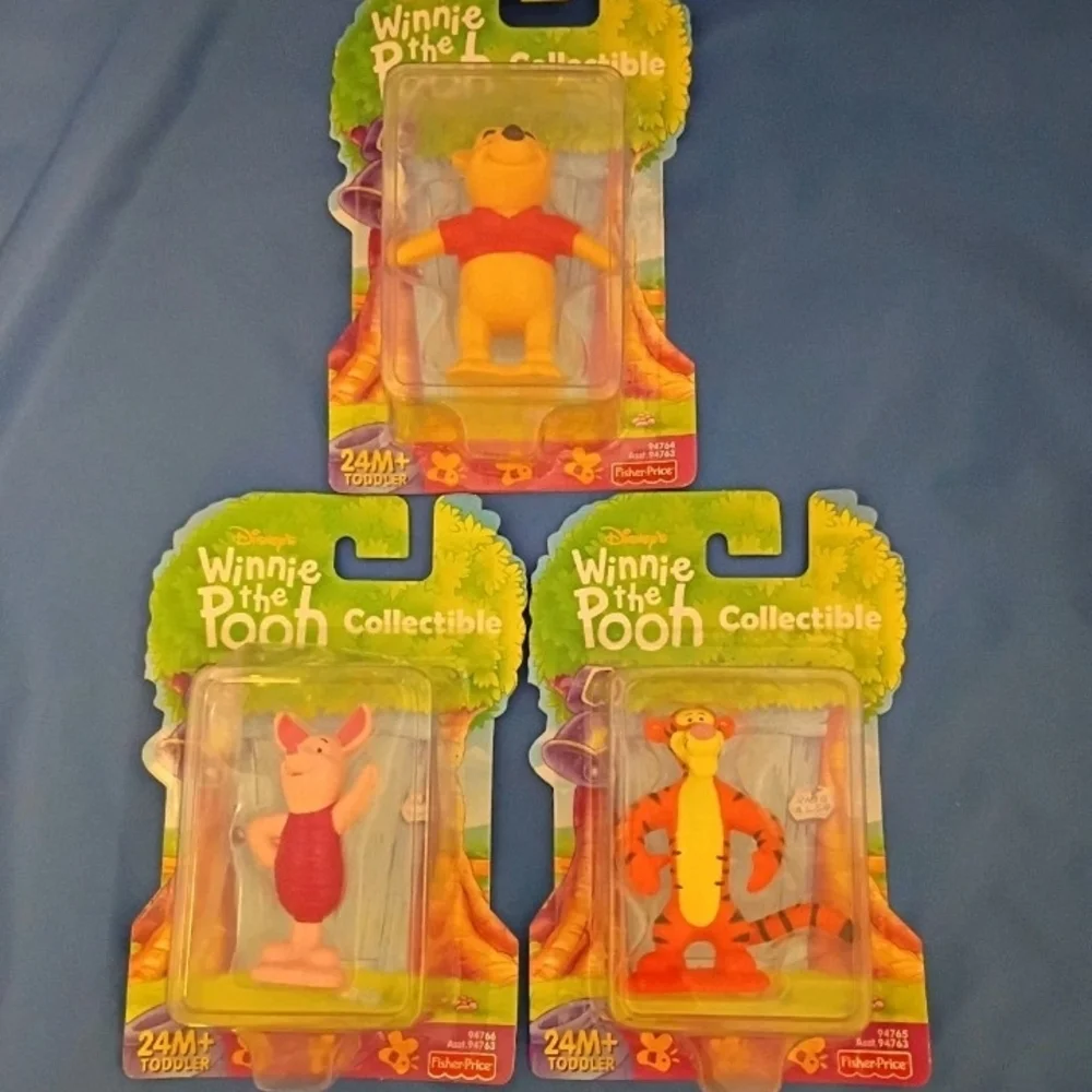 Fisher Price Disney Winnie the Pooh Collectible Figures 2000 Vintage. Set Of 3 - Picture 1 of 6